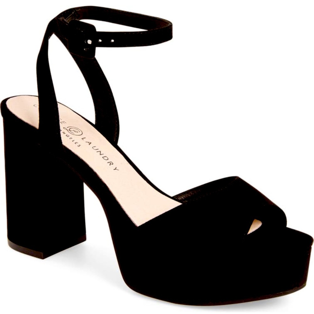 Chinese Laundry black platform sandals NEVER WORN